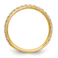 14k 3/8 carat Lab Grown Diamond VS/SI+ G+ Complete Wedding Band