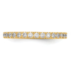 14k 3/8 carat Lab Grown Diamond VS/SI+ G+ Complete Wedding Band
