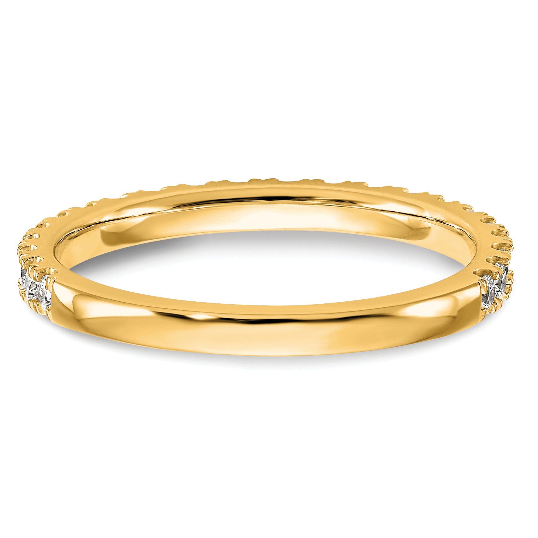 14k 3/8 carat Lab Grown Diamond VS/SI+ G+ Complete Wedding Band