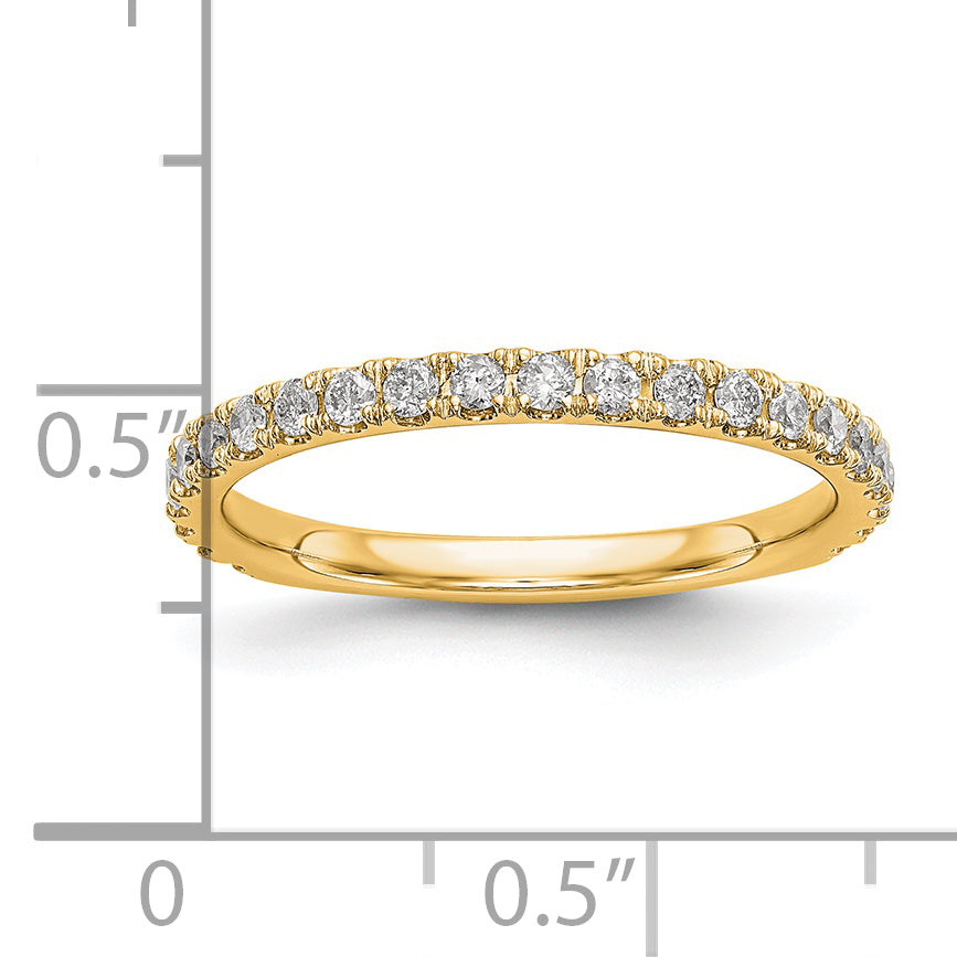 14k 3/8 carat Lab Grown Diamond VS/SI+ G+ Complete Wedding Band