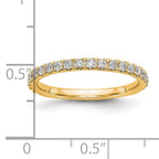 14k 3/8 carat Lab Grown Diamond VS/SI+ G+ Complete Wedding Band