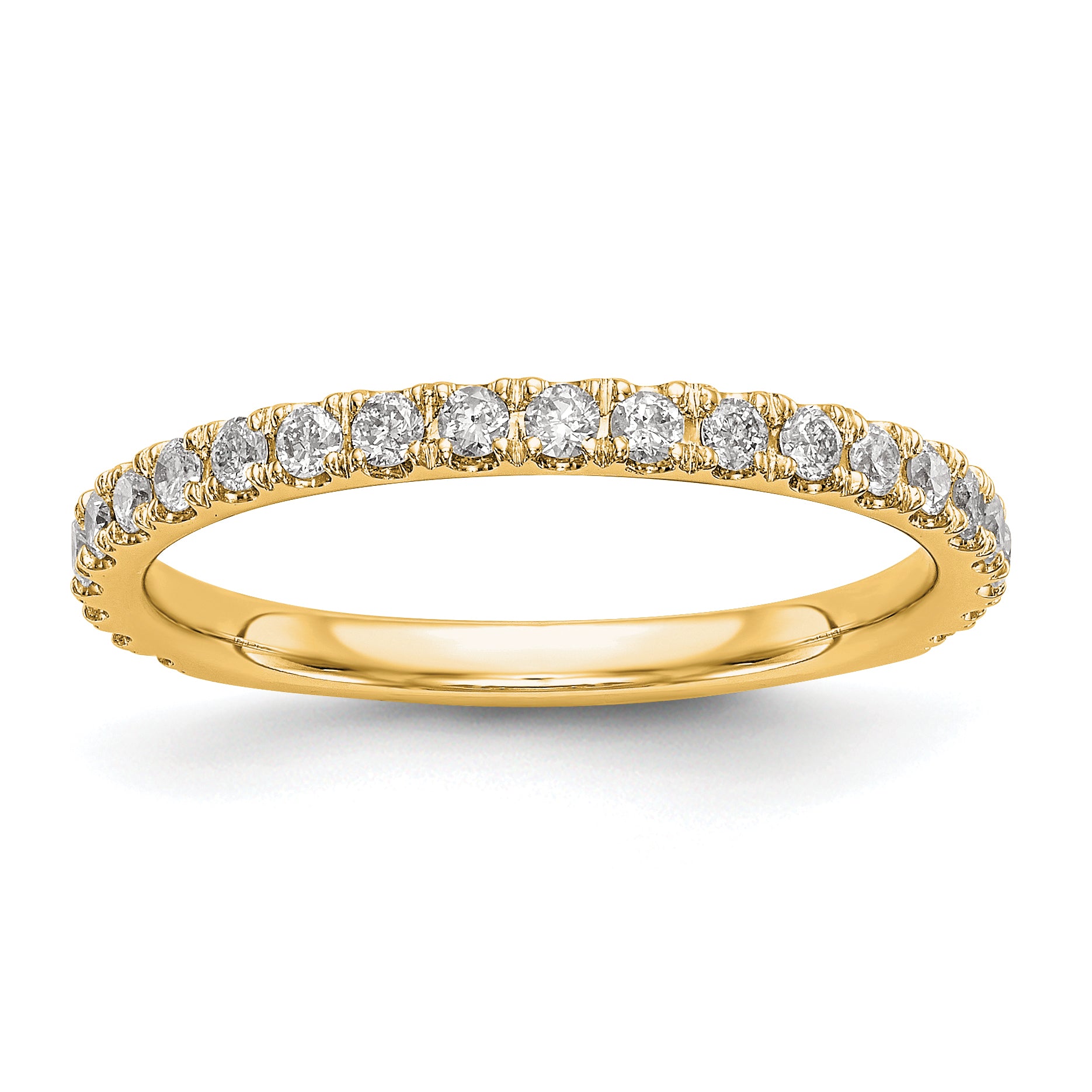 14k 3/8 carat Lab Grown Diamond VS/SI+ G+ Complete Wedding Band Main image