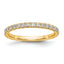 14k 3/8 carat Lab Grown Diamond VS/SI+ G+ Complete Wedding Band