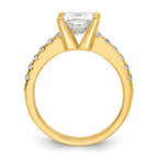Certified Princess Lab-Grown Diamond Engagement Ring in 14K Yellow Gold (1 1/2 ct. tw.), Size 7 - Sophia Jewelers