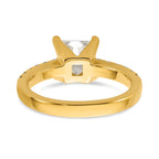 Certified Princess Lab-Grown Diamond Engagement Ring in 14K Yellow Gold (1 1/2 ct. tw.), Size 7 - Sophia Jewelers
