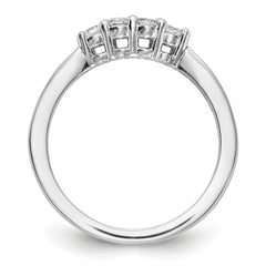 14k White Gold 1/2 carat Lab Grown Diamond VS/SI+ G+ Complete Wedding Band