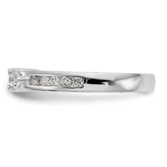 14k White Gold 1/2 carat Lab Grown Diamond VS/SI+ G+ Semi Mount Peg Set Engagement Ring