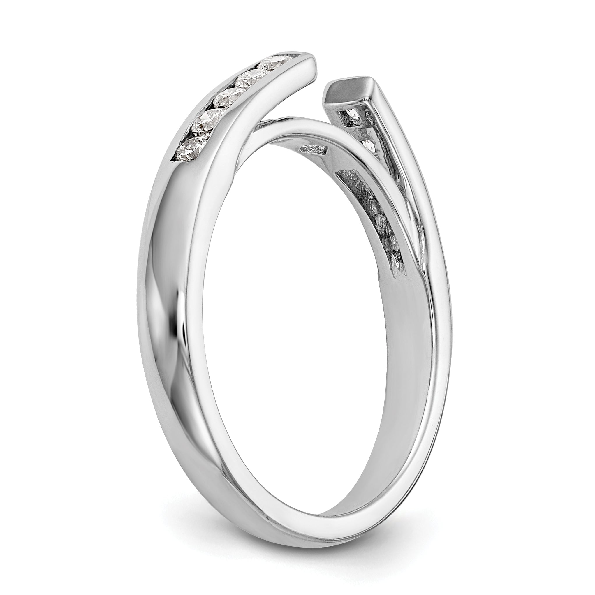 14k White Gold 1/5 carat Lab Grown Diamond VS/SI+ G+ Semi-Mount Pet Set Engagement Ring