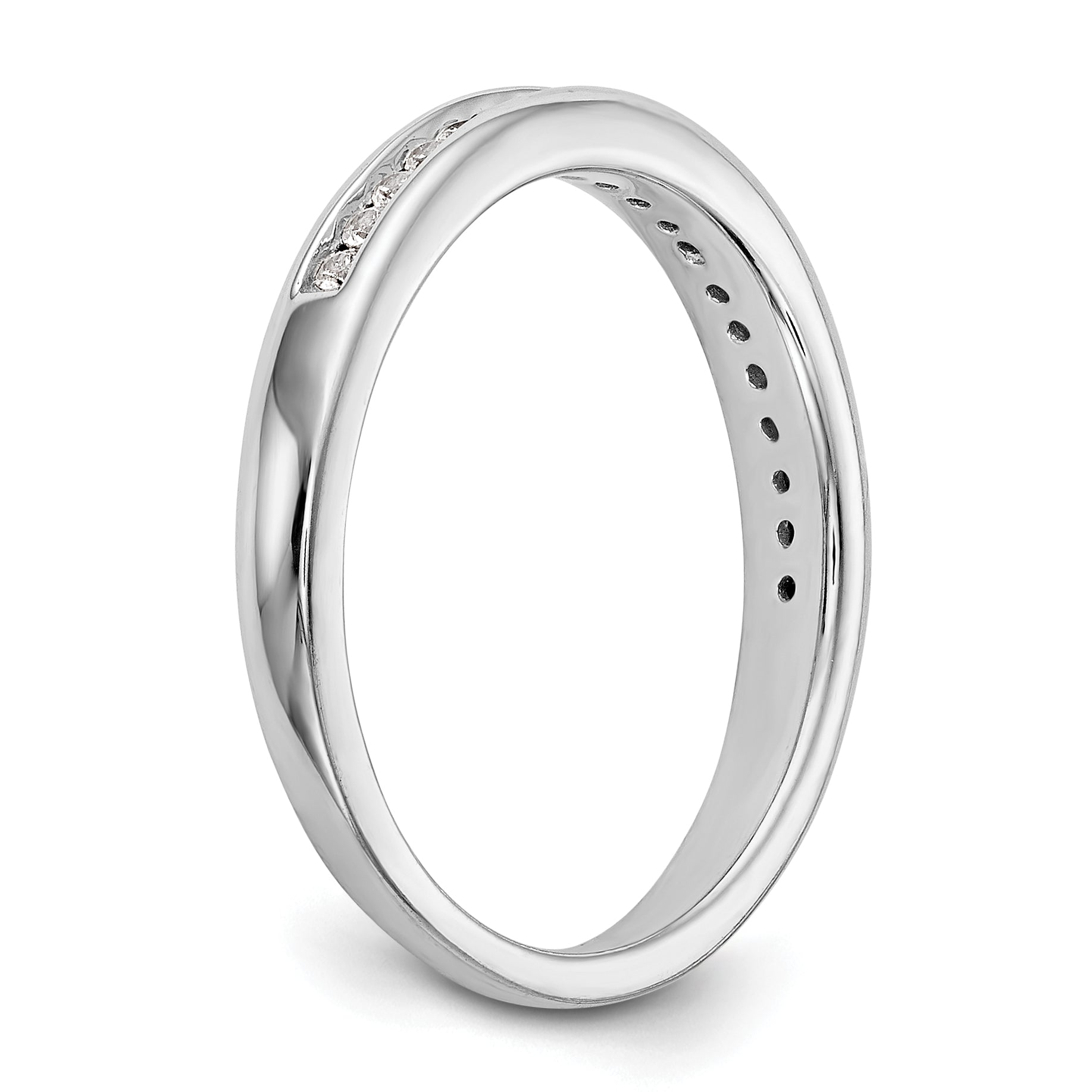 14k White Gold Lab Grown VS/SI+ G+ Dia Wedding Band