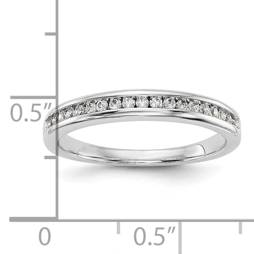 14k White Gold Lab Grown VS/SI+ G+ Dia Wedding Band
