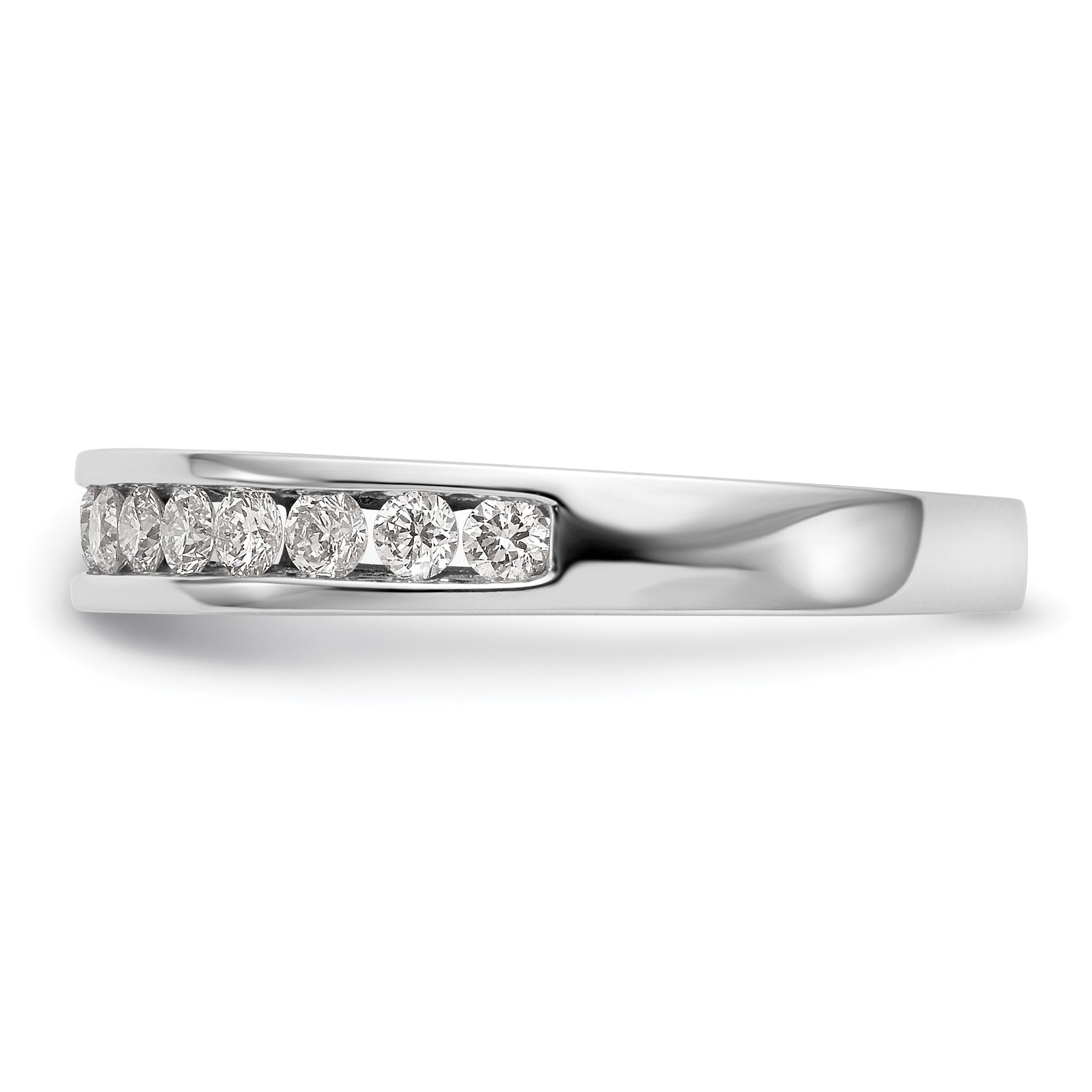 14k White Gold 1/2 carat Lab Grown Diamond VS/SI+ G+ Complete Wedding Band