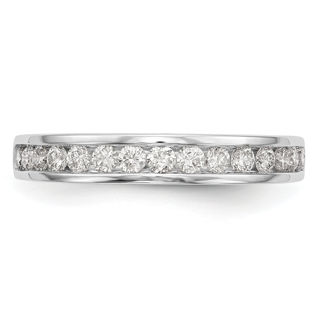 14k White Gold 1/2 carat Lab Grown Diamond VS/SI+ G+ Complete Wedding Band