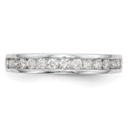 14k White Gold 1/2 carat Lab Grown Diamond VS/SI+ G+ Complete Wedding Band