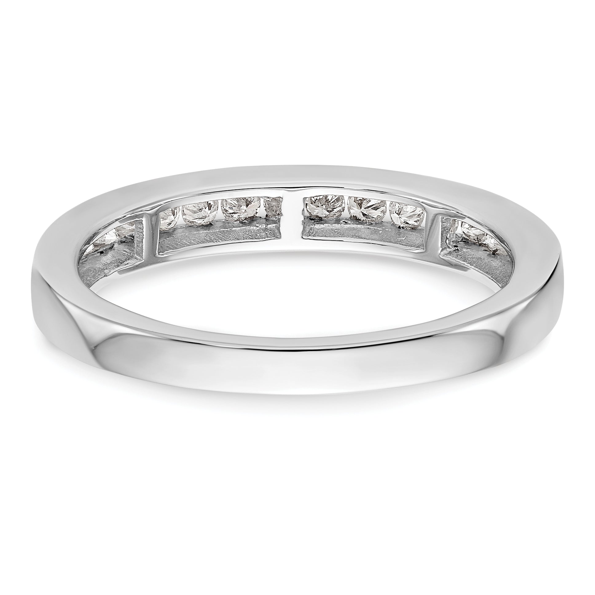 14k White Gold 1/2 carat Lab Grown Diamond VS/SI+ G+ Complete Wedding Band