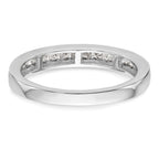 14k White Gold 1/2 carat Lab Grown Diamond VS/SI+ G+ Complete Wedding Band