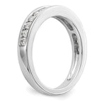 14k White Gold 1/2 carat Lab Grown Diamond VS/SI+ G+ Complete Wedding Band