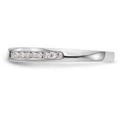 14k White Gold 1/4 carat Lab Grown Diamond VS/SI+ G+ Semi Mount Peg Set Engagement Ring