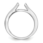 14k White Gold 1/3 carat Lab Grown Diamond VS/SI+ G+ Semi Mount Peg Set Engagement Ring