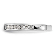 14k White Gold 1/2 carat Lab Grown Diamond VS/SI+ G+ Semi Mount Peg Set Engagement Ring