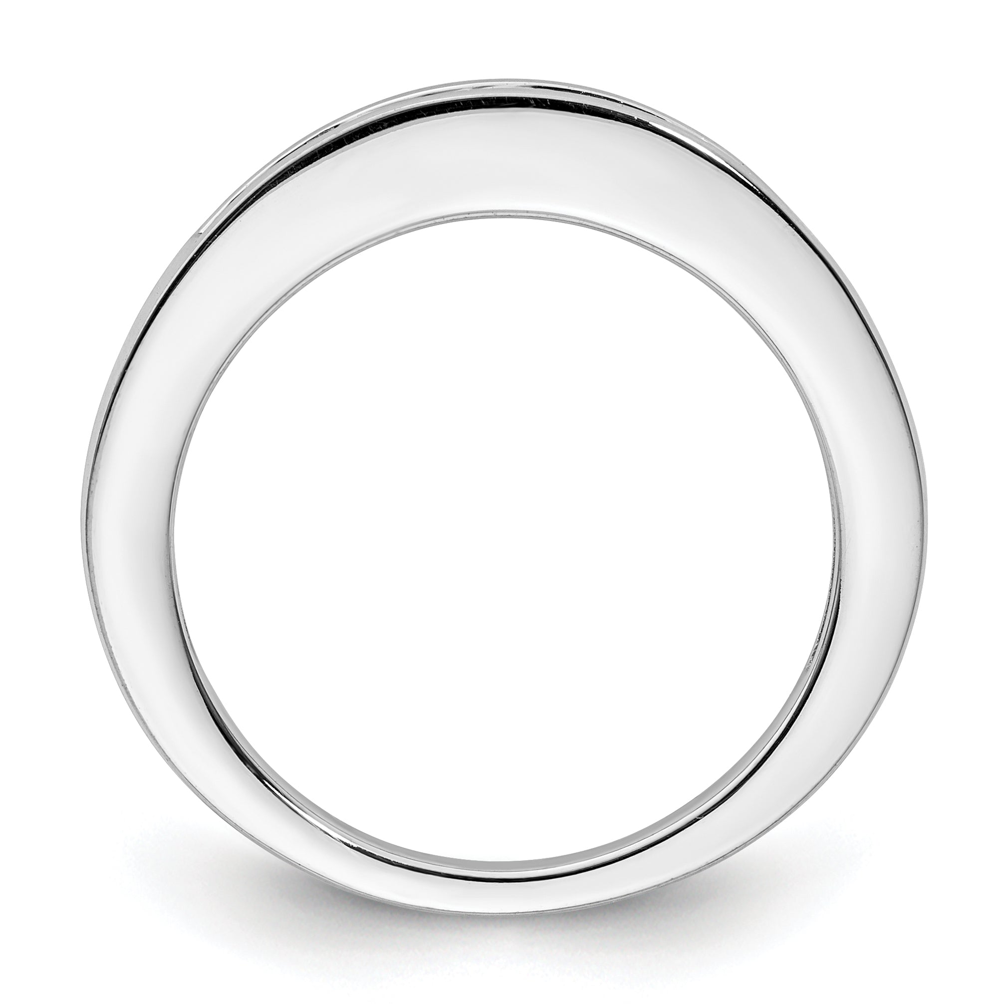 14k White Gold 1/8 carat Lab Grown Diamond VS/SI+ G+ Complete Wedding Band