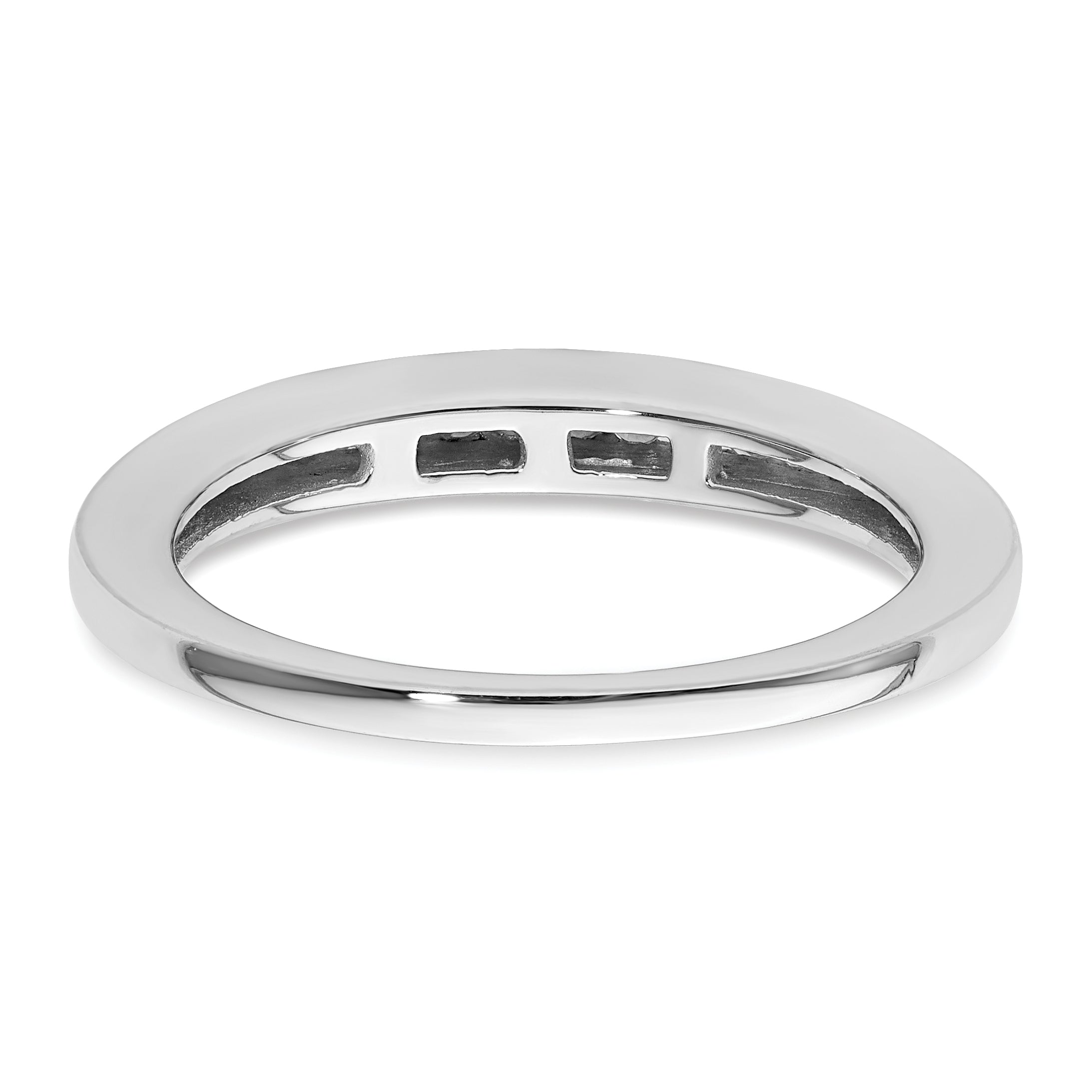 14k White Gold 1/8 carat Lab Grown Diamond VS/SI+ G+ Complete Wedding Band