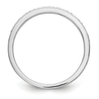 14k White Gold 1/8 carat Lab Grown Diamond VS/SI+ G+ Complete Wedding Band