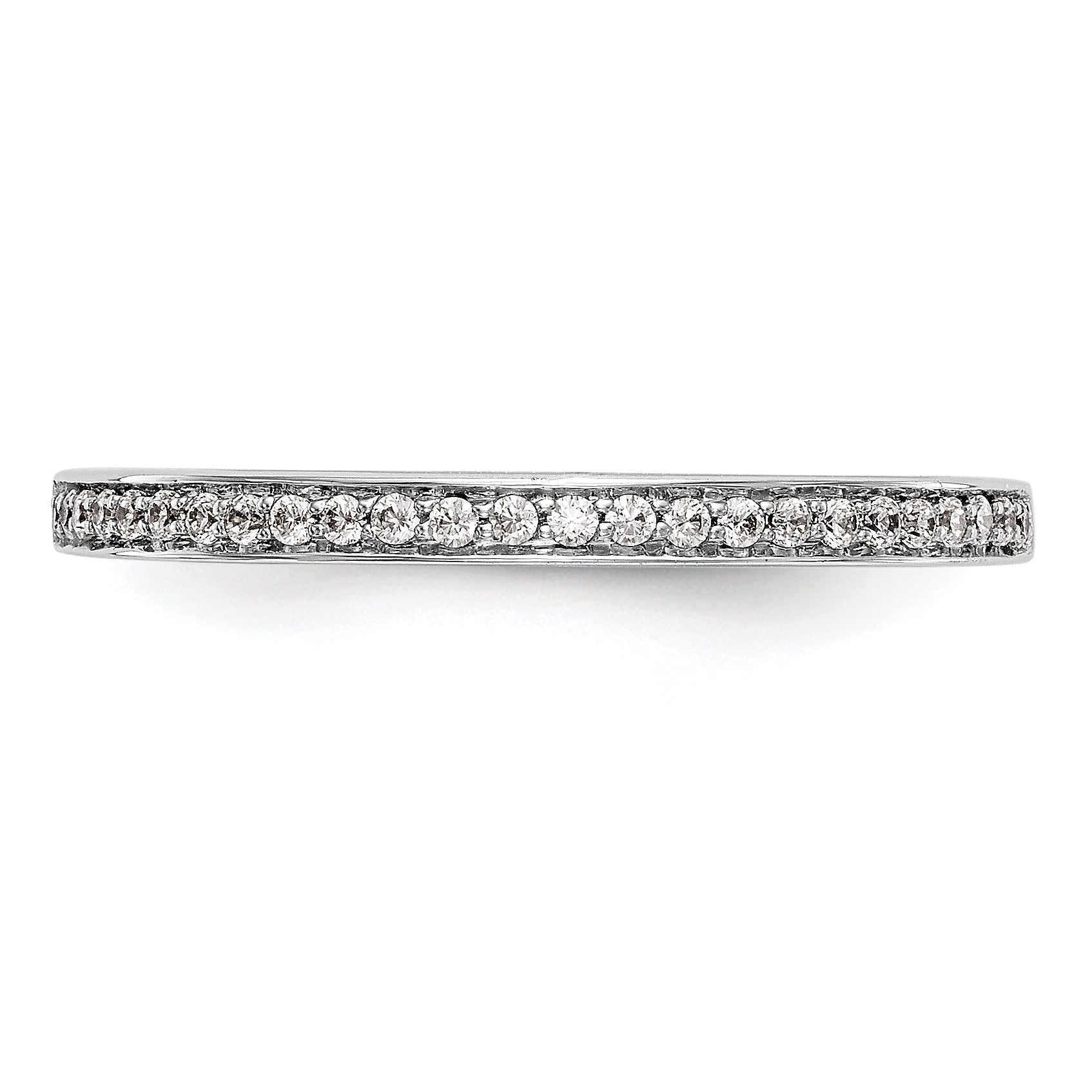 14k White Gold 1/8 carat Lab Grown Diamond VS/SI+ G+ Complete Wedding Band