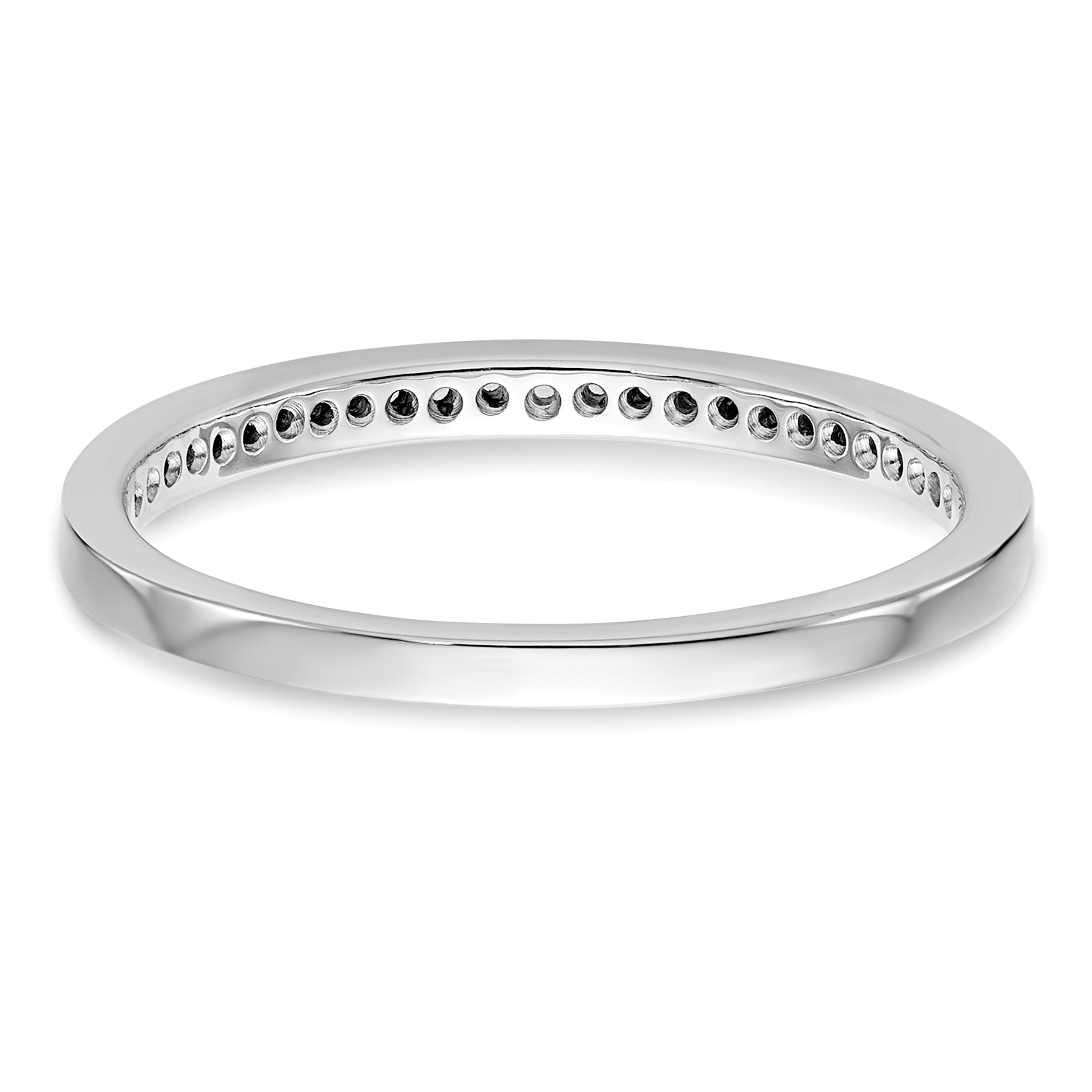 14k White Gold 1/8 carat Lab Grown Diamond VS/SI+ G+ Complete Wedding Band