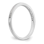 14k White Gold 1/8 carat Lab Grown Diamond VS/SI+ G+ Complete Wedding Band