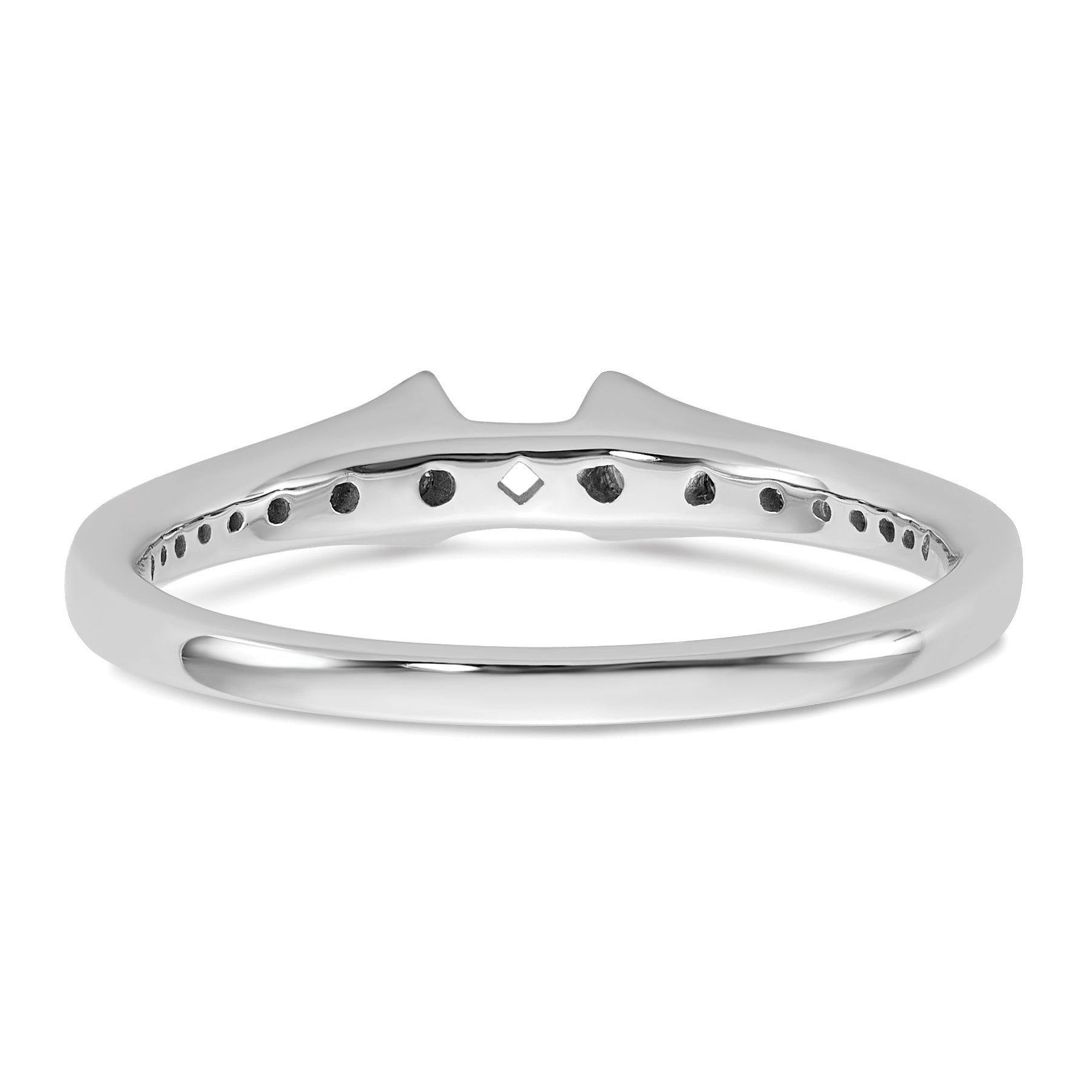 14k White Gold 1/3 carat Lab Grown Diamond VS/SI+ G+ Semi Mount Peg Set Engagement Ring
