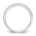 14k White Gold 1/10 carat Lab Grown Diamond VS/SI+ G+ Complete Wedding Band