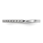 14k White Gold 1/10 carat Lab Grown Diamond VS/SI+ G+ Complete Wedding Band