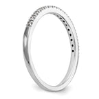 14k White Gold 1/10 carat Lab Grown Diamond VS/SI+ G+ Complete Wedding Band