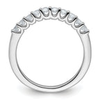 14k White Gold 1/2 carat Lab Grown Diamond VS/SI+ G+ Complete Wedding Band