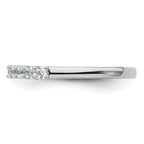 14k White Gold 1/2 carat Lab Grown Diamond VS/SI+ G+ Complete Wedding Band