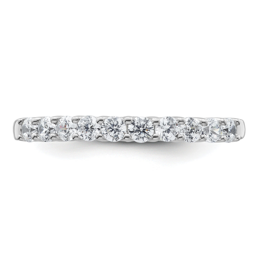 14k White Gold 1/2 carat Lab Grown Diamond VS/SI+ G+ Complete Wedding Band