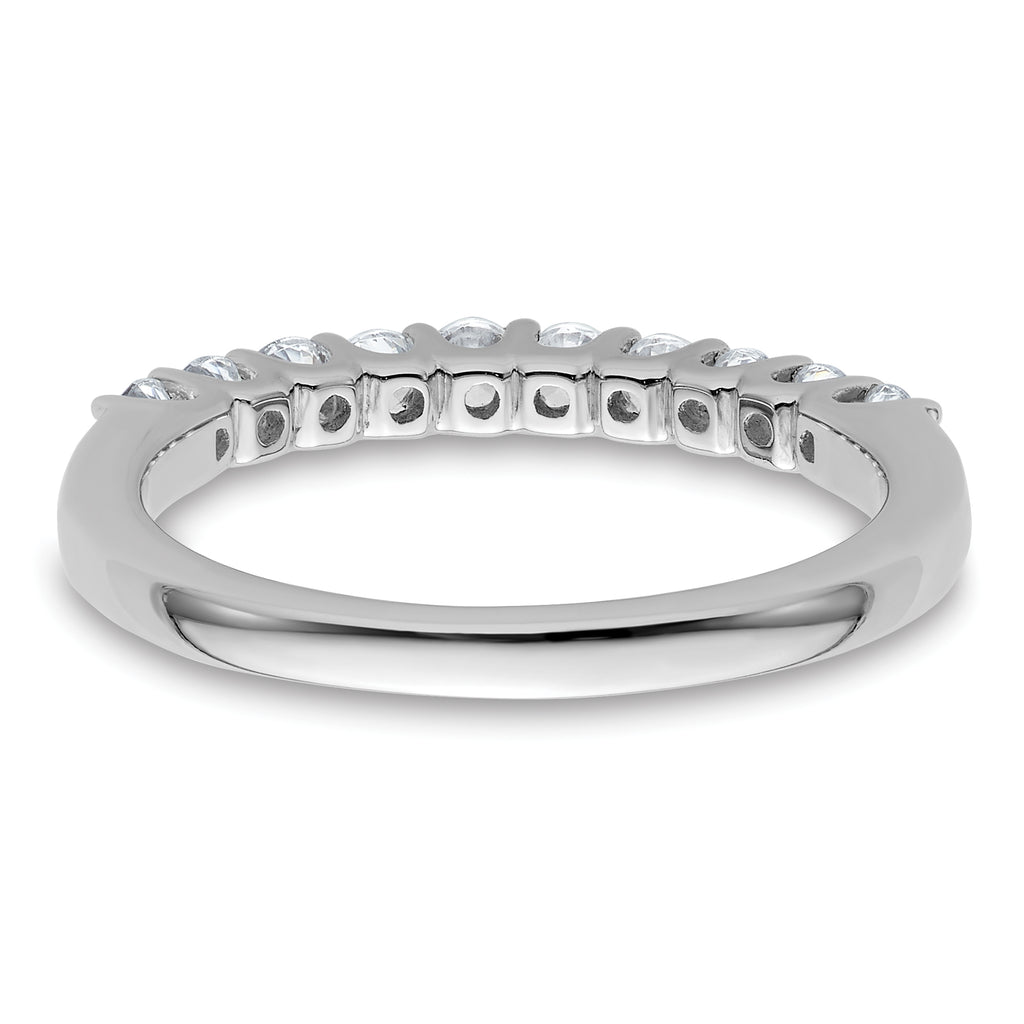 14k White Gold 1/2 carat Lab Grown Diamond VS/SI+ G+ Complete Wedding Band