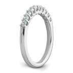 14k White Gold 1/2 carat Lab Grown Diamond VS/SI+ G+ Complete Wedding Band
