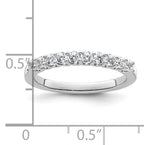 14k White Gold 1/2 carat Lab Grown Diamond VS/SI+ G+ Complete Wedding Band