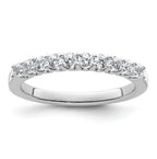 14k White Gold 1/2 carat Lab Grown Diamond VS/SI+ G+ Complete Wedding Band
