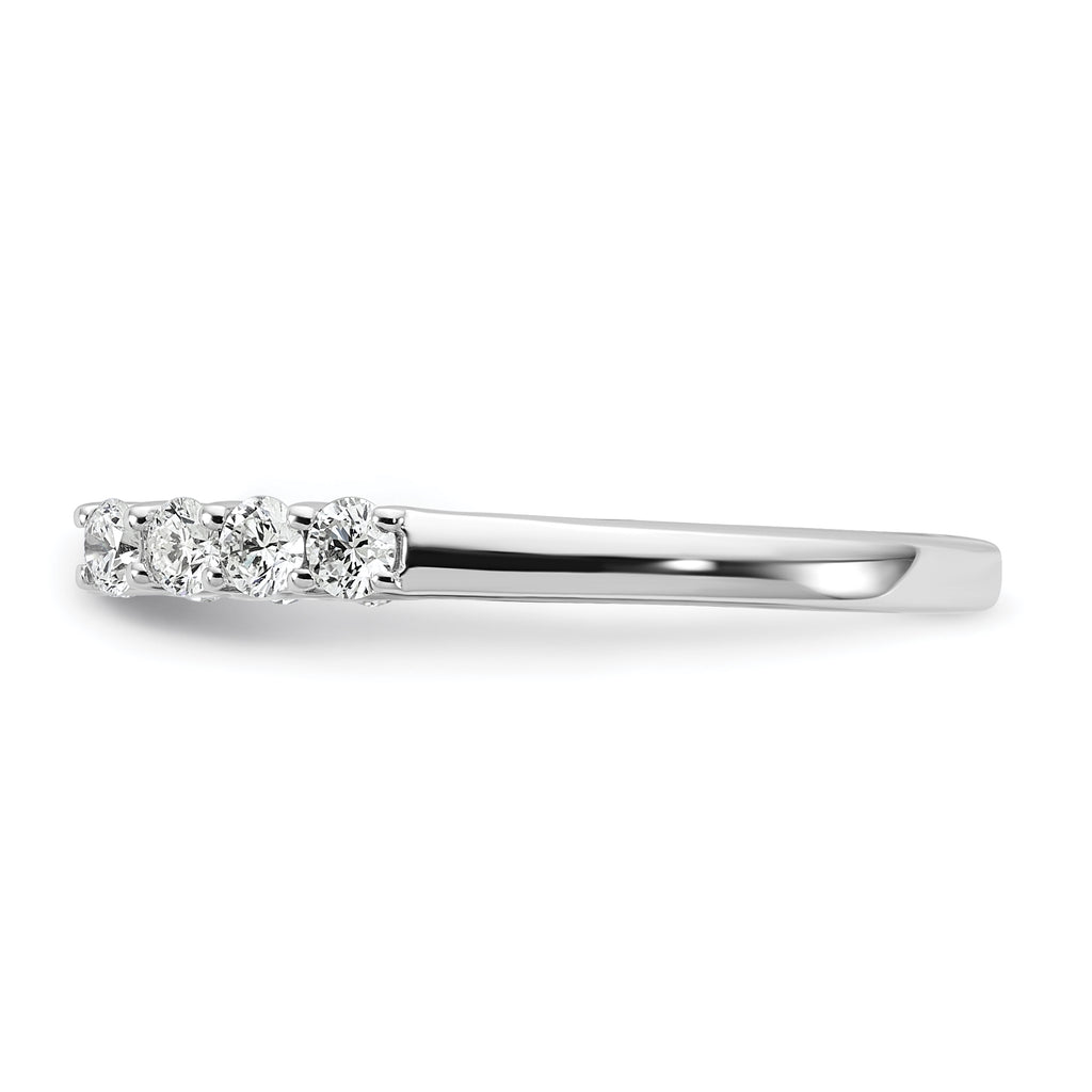 14k White Gold 1/2 carat Lab Grown Diamond VS/SI+ G+ Semi Mount Peg Set Engagement Ring