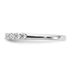 14k White Gold 1/2 carat Lab Grown Diamond VS/SI+ G+ Semi Mount Peg Set Engagement Ring