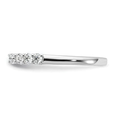 14k White Gold 1/2 carat Lab Grown Diamond VS/SI+ G+ Semi Mount Peg Set Engagement Ring