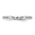 14k White Gold 1/2 carat Lab Grown Diamond VS/SI+ G+ Semi Mount Peg Set Engagement Ring