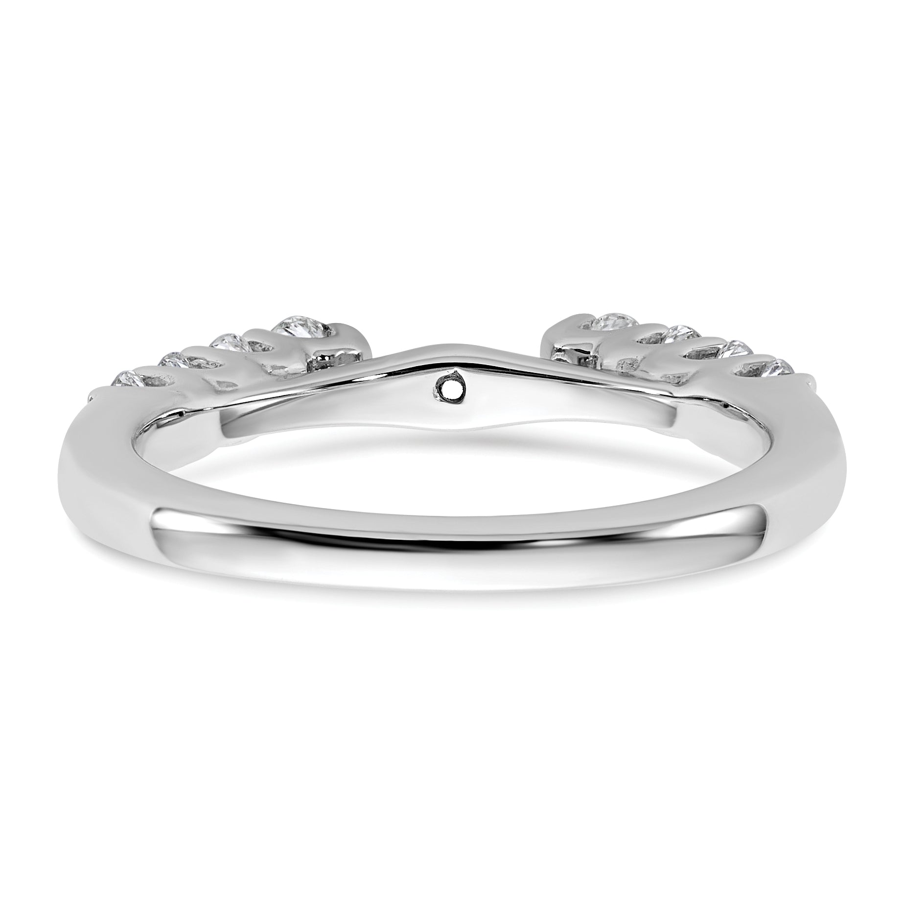 14k White Gold 1/2 carat Lab Grown Diamond VS/SI+ G+ Semi Mount Peg Set Engagement Ring