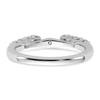 14k White Gold 1/2 carat Lab Grown Diamond VS/SI+ G+ Semi Mount Peg Set Engagement Ring