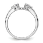 14k White Gold 1/4 carat Lab Grown Diamond VS/SI+ G+ Semi-Mount Peg Set Engagement Ring