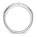 14k White Gold 1/4 carat Lab Grown Diamond VS/SI+ G+ Complete Wedding Band