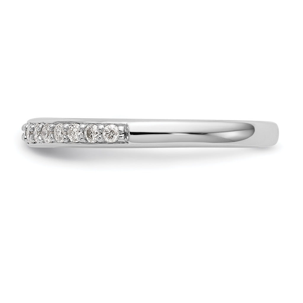 14k White Gold 1/4 carat Lab Grown Diamond VS/SI+ G+ Complete Wedding Band