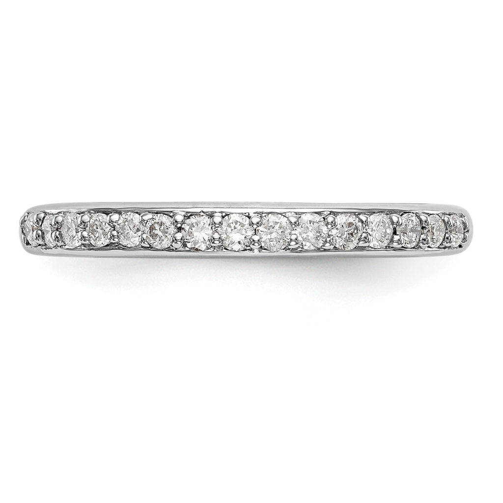 14k White Gold 1/4 carat Lab Grown Diamond VS/SI+ G+ Complete Wedding Band